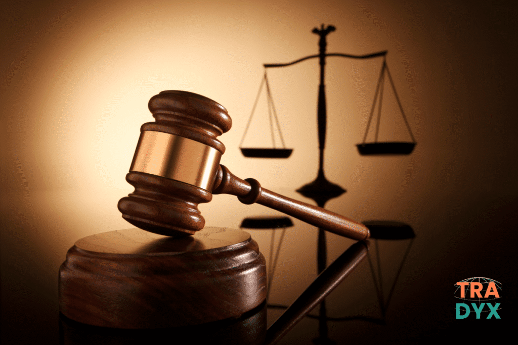 Traducteur relisant un document juridique à la lumière d’un bureau