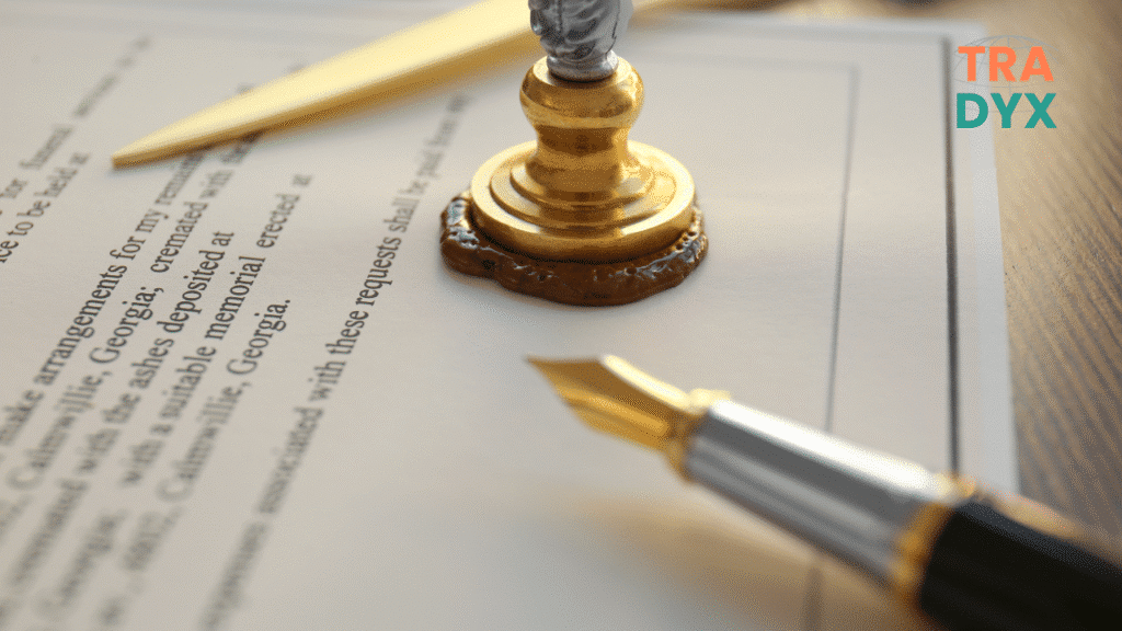 Tampon officiel et documents administratifs traduits pour un dossier d’état civil